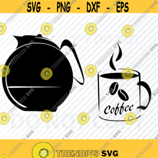 Coffee Cup SVG File for cricut Coffee cup Vector Images for Silhouette Coffee pot Clip Art Eps coffee Png dxf ClipArt Drink clipart Design 711