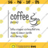 Coffee noun SVG coffee definition svg coffee svg png dxf Cutting files Cricut Cute svg designs print for t shirt quote svg Design 124