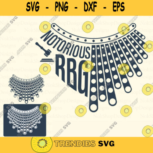 Collar NOTORIOUS RBG Svg Bundle Png Svg for t shirt mugs or craft project Cut Files for Cricut Silhouette 283