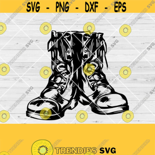 Combat Boots Svg Army Combat Boots Military Combat Boots Svg Combat Boots Clipart American Veteran svg Png Jpg Eps Cutting file