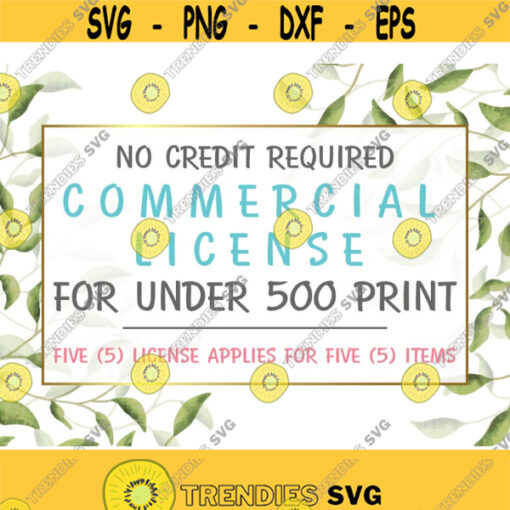 Commercial License for Small Business for Buy 5 Items Design 114