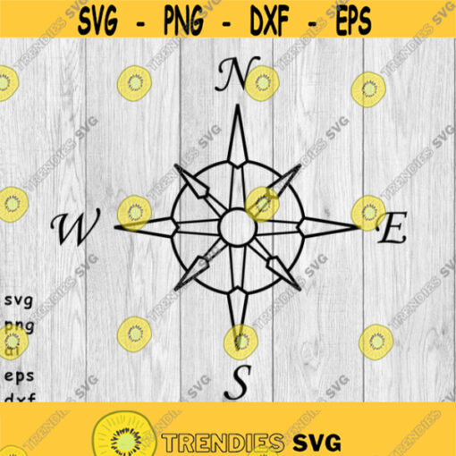 Compass Rose Nautical Compass Compass Star svg png ai eps dxf DIGITAL FILES for Cricut CNC and other cut or print projects Design 102