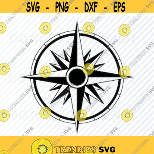 Compass SVG Files for cricut Vector Images Silhouette Ship Compass Clipart Directions Stencil SVG Eps Png Dxf Clip Art nautical Design 193