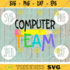 Computer Team svg png jpeg dxf cutting file Commercial Use SVG Back to School Teacher Appreciation Faculty Paraprofessional Squad 981