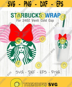 Concha ears Starbucks Cup SVG Mexican bread SVG Pan dulce svg DIY Venti for Cricut 24oz venti cold cup Instant Download Design 144