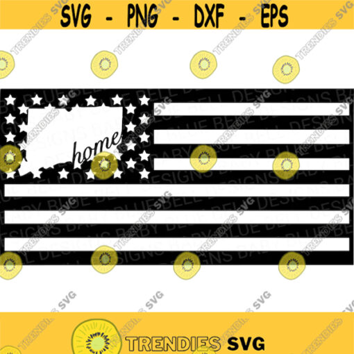 Connecticut SVG American Flag Cut File Connecticut Home PNG Digital Download for Cricut Great for Stickers T Shirts