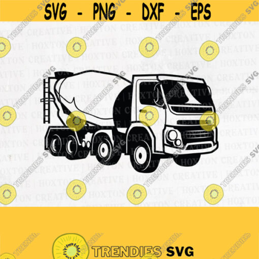 Construction Concrete Mixer Truck Svg Trucker Svg Mixer Truck Svg Construction Shirt Cutting FilesDesign 244