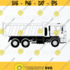 Construction Dump Truck SVG Files Truck svg file for cricut Vector Images Silhouette Truck PNG Clipart eps Png Dxf Load hauler truck Design 413