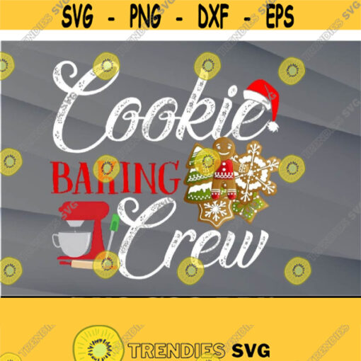 Cookie Baking Crew Christmas Gingerbread Funny For Boys Xmas PNG digital Design 439