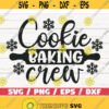 Cookie Baking Crew SVG Cut File Cricut Commercial use Silhouette Christmas Baking SVG Christmas Pot Holder SVG Merry Christmas Design 822