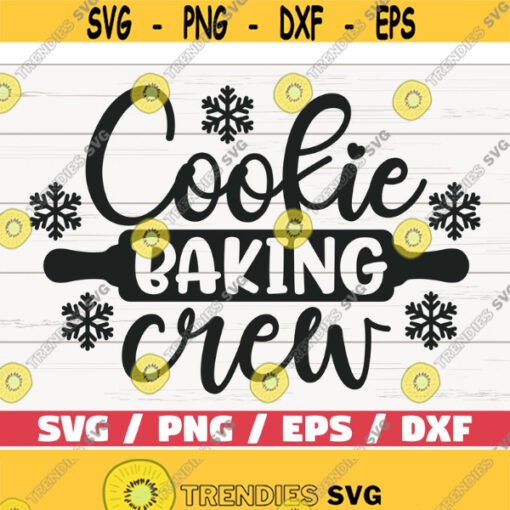 Cookie Baking Crew SVG Cut File Cricut Commercial use Silhouette Christmas Baking SVG Christmas Pot Holder SVG Merry Christmas Design 822