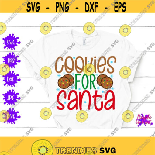 Cookies for Santa Christmas Santa Svg Christmas decor Christmas cookies Merry Christmas Gift Christmas Sign Cookie Tray Christmas Eve Box Design 175