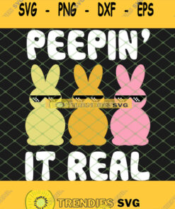 Cool Bunnies Dancing Together Peepin It Real Easter Day Svg Png Dxf Eps 1 Svg Cut Files Svg Clip