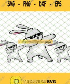 Cool Dabbing Bunny Hip Hop Easter Svg Png Dxf Eps 1 Svg Cut Files Svg Clipart Silhouette Svg Cri