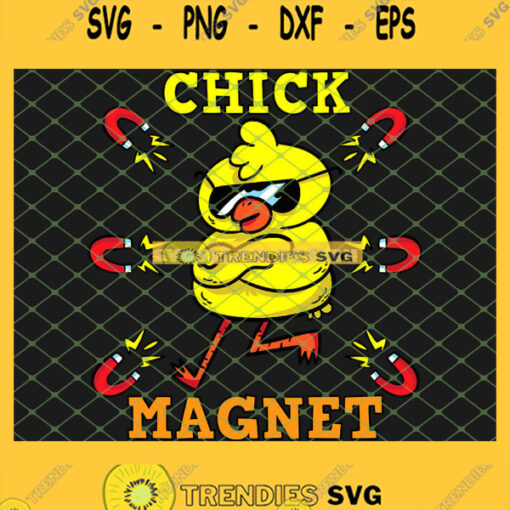 Cool Easter Chick Magnet SVG PNG DXF EPS 1