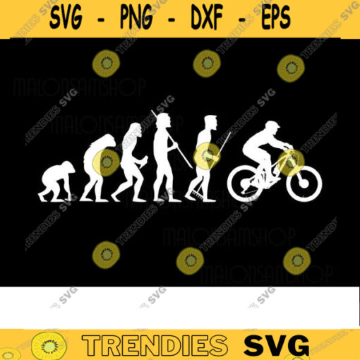 Cool Mountain Bike SVG Human Evolution mountain bike svg cycling svg bicycle svg mountain biking svg mtb svg png Design 267 copy