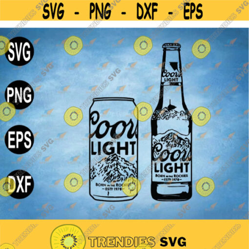 Coors Light Bottle And Can Alcohol Beer Svg Coors Light Vector Beer svg Can Alcohol Beer svgCoors Light Bottle svg svg eps dxf png Design 67