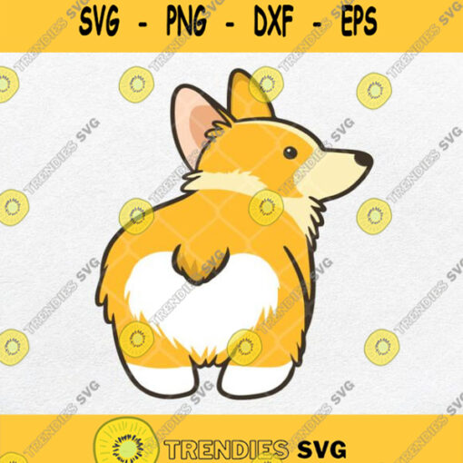 Corgi Heart Butt Svg Dog Butt Clipart Dog Svg Png Dxf Eps