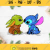 Cosplay Baby Yoda And Baby Stitch Svg Baby Yoda Kiss Baby Stitch Svg