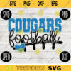 Cougars Football SVG Team Spirit Heart Sport png jpeg dxf Commercial Use Vinyl Cut File Mom Dad Fall School Pride Cheerleader Mom 2052