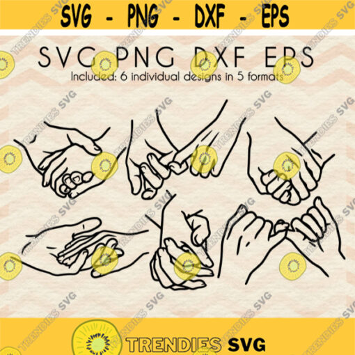 Couple Hands Cut Files I Love you Design Best Friends SVG Hand Holding SVG Digital Download svg dxf png eps studioDesign 41.jpg