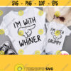 Couple T shirt Svg Png Im With Whiner Svg Im With Grumpy Svg Matching Shirts Svg Friends Mom Dad Grandma Grandpa Sister Brother Design 987