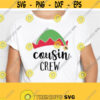 Cousin Crew Christmas SVG. Group Christmas Shirt Cut Files. Elf Hat Family Vector Files for Cutting Machine png dxf eps Instant Download Design 91