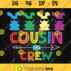 Cousin Crew Cute Bunny Rabbit Matching Svg Easter Day Svg Png Clipart