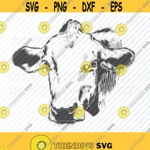 Cow Head SVG Files Clipart Cow Face Clip Art Silhouette Vector Images SVG Image For Cricut Farm aminal Eps Png Dxf Cows Logo design svg Design 16