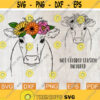 Cow Svg Cow with Floral Crown Svg Cow with Flowers Svg Cow Face Svg Cow Head Svg Farm Animals Svg Heifer Svg Svg files for Cricut Design 8.jpg