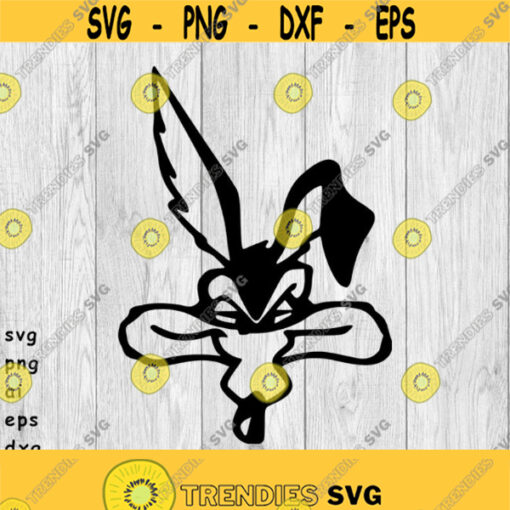 Coyote Logo svg png ai eps and dxf file types Can be used for decals printing t shirts CNC and more Design 271