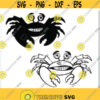 Crab SVG Files Vector Images Clipart Vinyl Cutting Files SVG Image For Cricut Shell Fish Silhouettes Eps Png Dxf stencil Clip Art Design 231