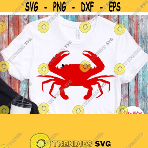 Crab Svg Cuttable Printable File Crab Cricut Svg Dxf Silhouette Png Jpg Crab Clipart Heat Press Transfer Iron on Sublimation Image Design 314