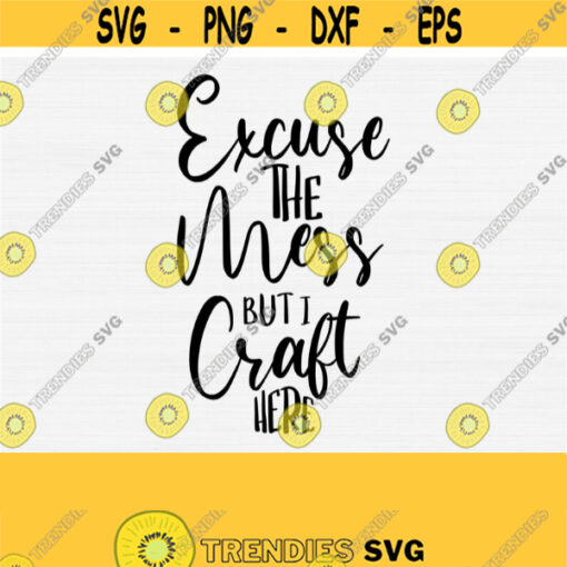 Craft Here Svg File for Cricut Funny Craft Svg Crafter Svg Craft Room Svg Crafty SvgPngepsDxfPdf Cricut and Silhouette Vector Files Design 824