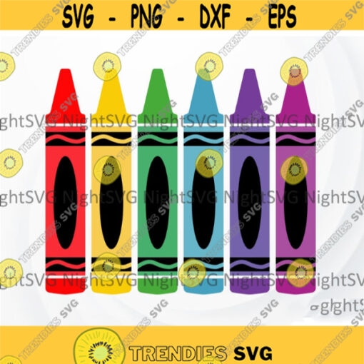 Crayon SVG file for Cricut Teacher SVG Crayons svg School svg Design 215.jpg