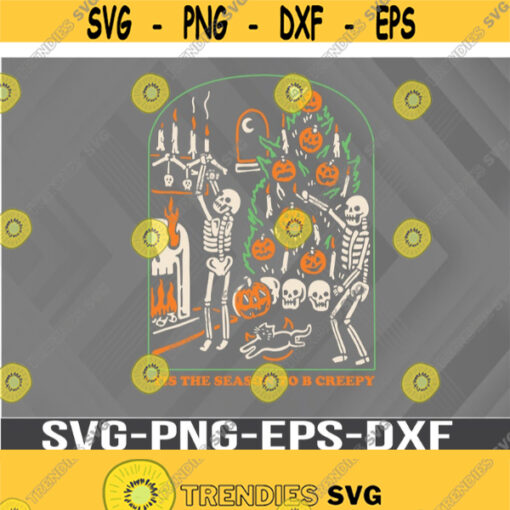 Creepy Season Svg png eps dxf digital download file Design 361