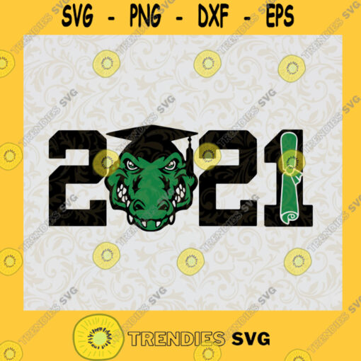 Crocodile Graduated 2021 SVG Digital Files Cut Files For Cricut Instant Download Vector Download Print Files