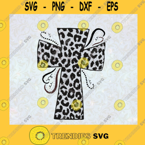 Cross leopard Leopard Print Cross Christian Cross Easter Cross Christian Cheetah Cross SVG Digital Files Cut Files For Cricut Instant Download Vector Download Print Files