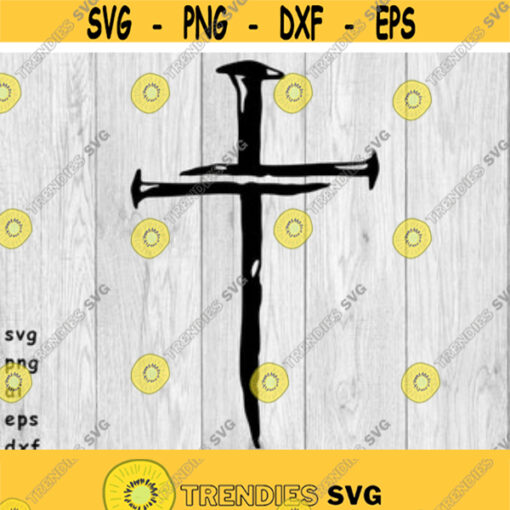 Cross of Nails svg png ai eps dxf DIGITAL FILES for Cricut CNC and other cut or print projects Design 86