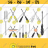 Crossed screwdrivers svg screwdrivers SVG screwdrivers monogram svg Mechanic Tools SVG screwdrivers Cut files for Cricut eps svg png