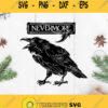 Crow Nevermore Gothic Raven In An Ornate Victorian Frame Svg Png Dxf Eps
