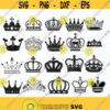 Crown Bundle SVG Files For Cricut Kings Crowns svg Clipart Queen crown silhouette Files SVG Image Eps Png Dxf Stencil Clip Art Design 91