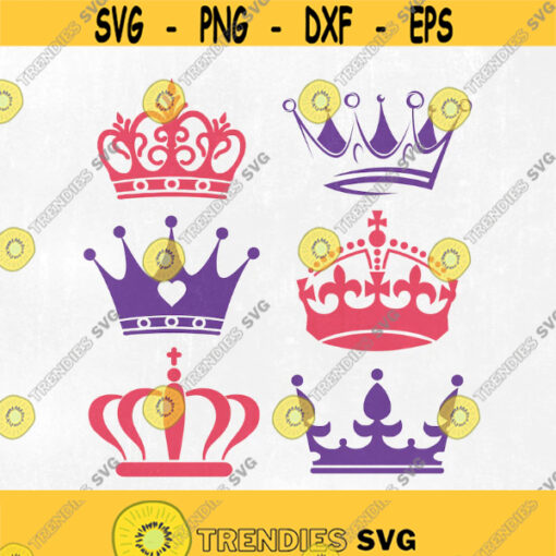 Crown Svg Princess Crown Svg Crown Monogram Svg Crown clipart Cricut Cut Files svg Silhouette Cut Files svgcrown vector SVG DXF Design 111