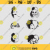 Cruella Face Hair 101 Dalmatians Bundle Collection SVG PNG EPS File For Cricut Silhouette Cut Files Vector Digital File
