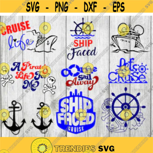 Cruise svg bundle cruise clipart come sail away svg pirate svg mickey mouse svg cruise ship svg ship faced svg png eps svg Design 2977