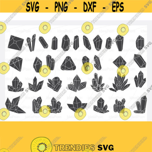 Crystals SVG Crystal svg bundle Crystal outnile svg Witch svgWitch crystal Diamonds Svg Crystals Clipart Gemstone svg Crystals png