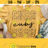 Cubs Svg Cubs Team Spirit Svg Cut File High School Team Mascot Logo Svg Files for Cricut Cut Silhouette FileVector Download Design 1293