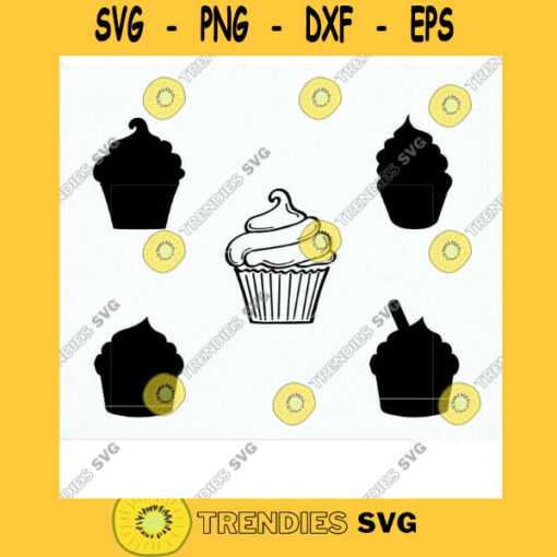 Cupcake SVG Cut Files. Cupcake Silhouette Svg. Cupcake Cut File. Cupcake Cricut File. Muffin Svg File. Birthday Cupcake Svg. Cupcake