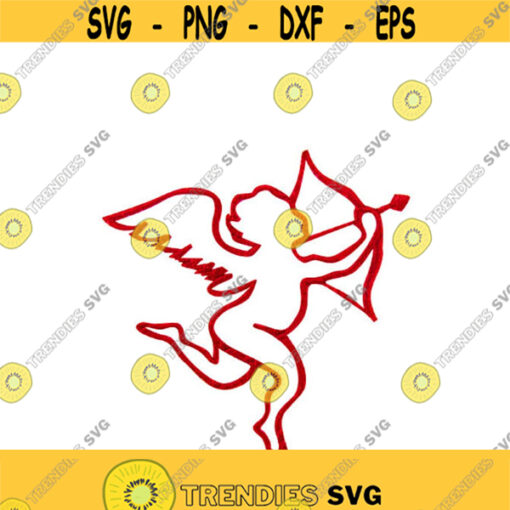 Cupid Arrow Angel Heart Valentines Day Embroidery Design Monogram Machine INSTANT DOWNLOAD pes dst Design 899