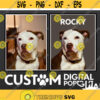 Custom Digital Pet Portrait Personalized Digital file for Wall Art Gift 1st dog Birthday Creating Portrait from a photo DIGITAL POSTER Design 234.jpg